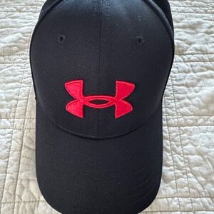 Under Armour Black Cap with Red Embroidery